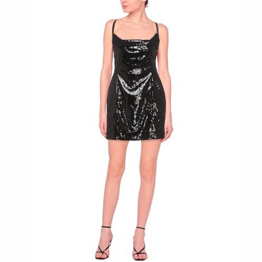 Danier 100% genuine leather shiny snakeskin effect dress. 🖤
